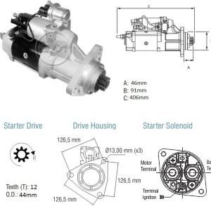 Motor De Partida Zm MP-ZM8038001
