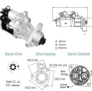 Motor De Partida Zm MP-ZM8038003