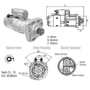 Motor De Partida Zm MP-ZM8048105