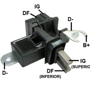 Portacarbón Alternador Gauss PCA-GA367