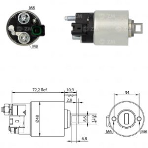 Solenoide Zm SOL-ZM425