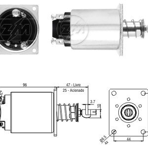 Solenoide Zm SOL-ZM4733