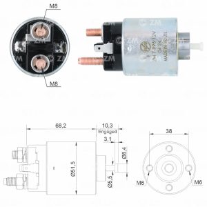 Solenoide Zm SOL-ZM7996