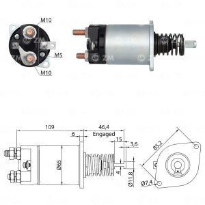 Solenoide Zm SOL-ZM855