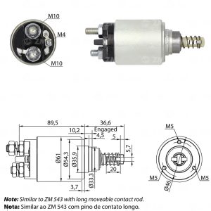 Solenoide Zm SOL-ZM1731
