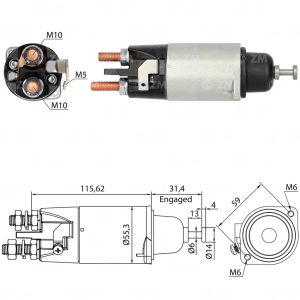 Solenoide Zm SOL-ZM5898