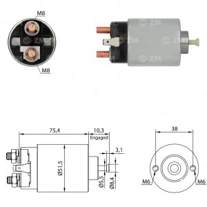 Solenoide Zm SOL-ZM6698