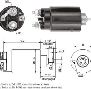 Solenoide Zm SOL-ZM760
