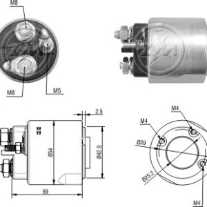Solenoide Zm SOL-ZM2492