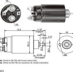 Solenoide Zm SOL-ZM1760