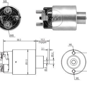 Solenoide Zm SOL-ZM6995