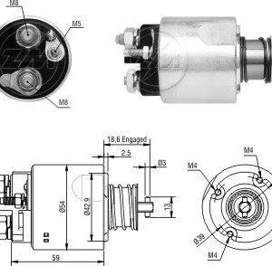 Solenoide Zm SOL-ZM7492