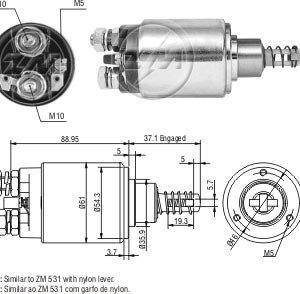 Solenoide Zm SOL-ZM631
