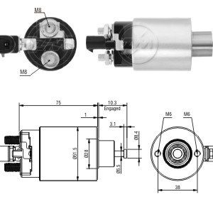 Solenoide Zm SOL-ZM6695