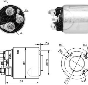 Solenoide Zm SOL-ZM2498