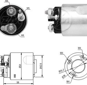 Solenoide Zm SOL-ZM6492