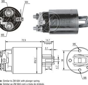 Solenoide Zm SOL-ZM1684